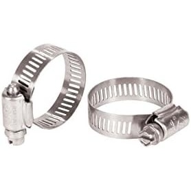 Aquascape 21012 Stainless Steel Hose Clamp (2) 1″ to 1.5″ for Pond Water Feature Waterfall Landscape and Garden