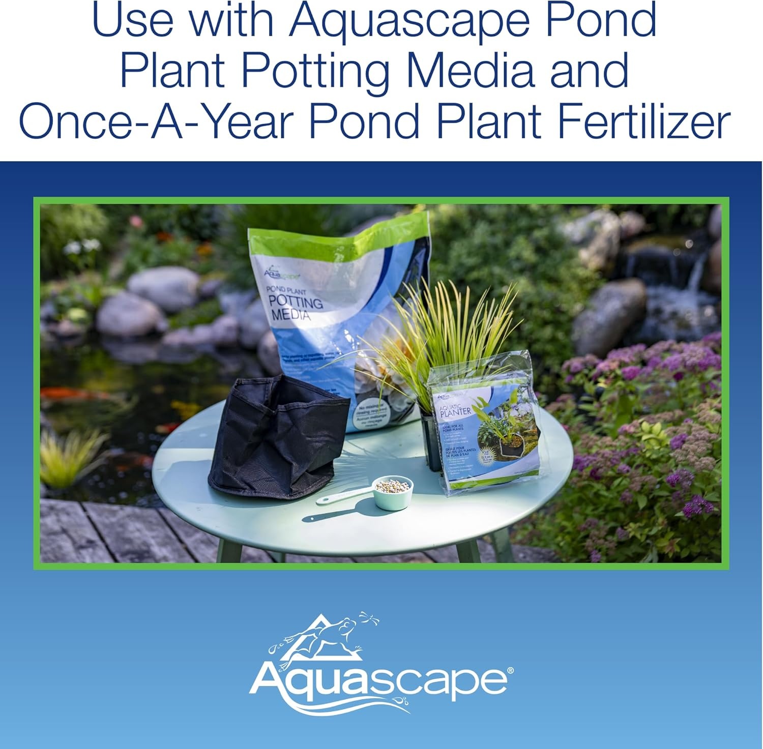 Aquascape 98500 Fabric Plant Pot 12″ Round x 8″ Deep (2 Pack) for Pond Water Feature and Garden(6 x 6 in)