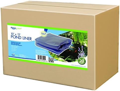 Aquascape 45 Mil EPDM Pond Liner 8 ft x 10 ft, Heavy-Duty Fish-Safe Liner for Ponds, Waterfalls, Fountains, and Water Gardens, Flexible and Durable with 20-Year Guarantee