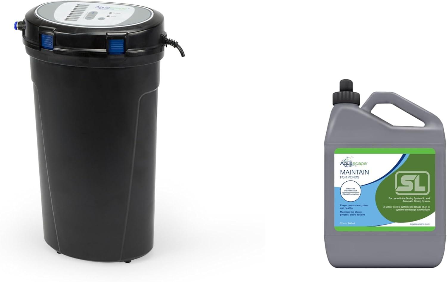 Aquascape Automatic Water Treatment Dosing System for Fountains and Water Features, Programmable, Reduces Maintenance | 96031,Black(Ponds)