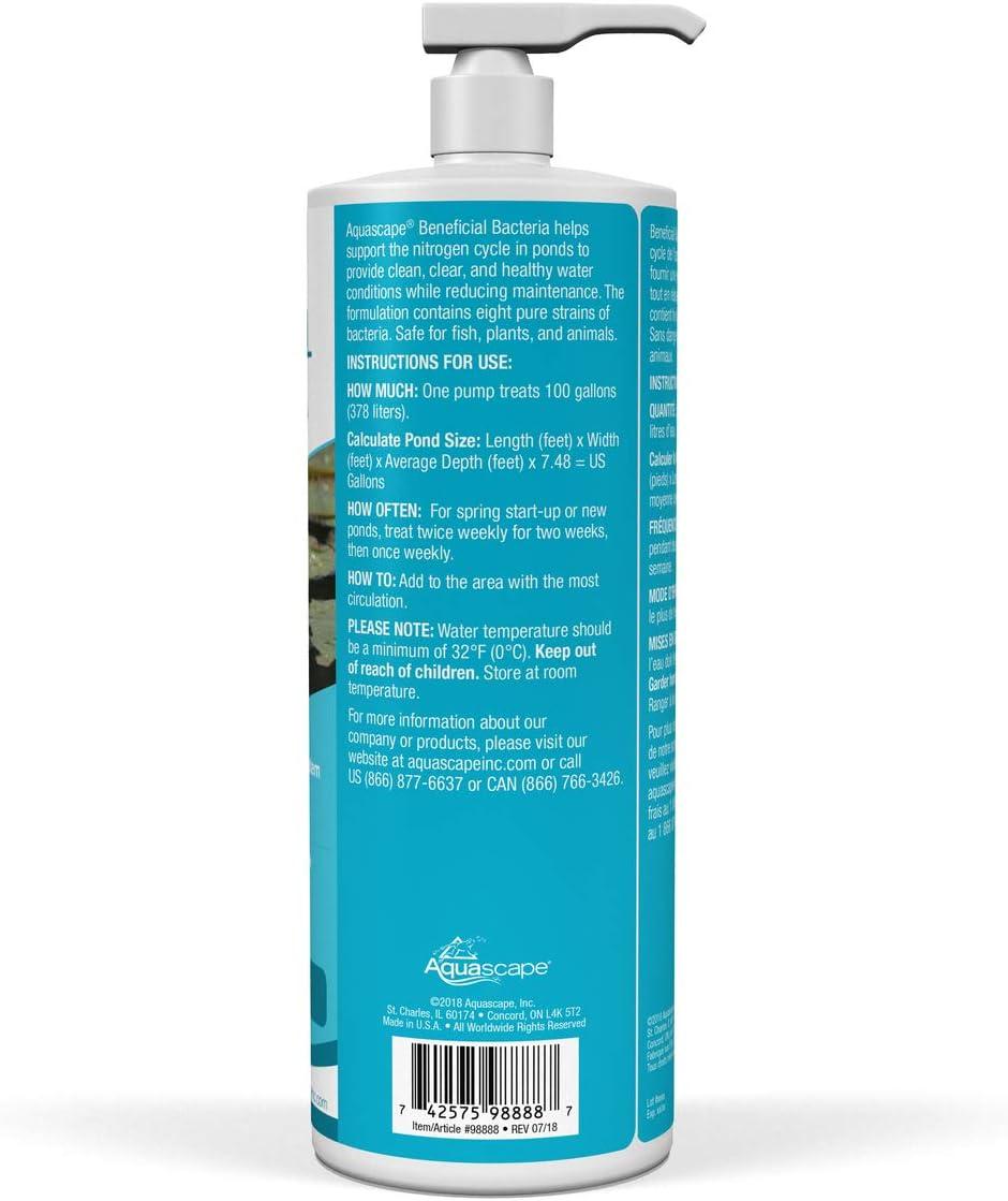 Aquascape – Beneficial Bacteria for Ponds – 8.45 oz Liquid(946-ml / 32-oz)