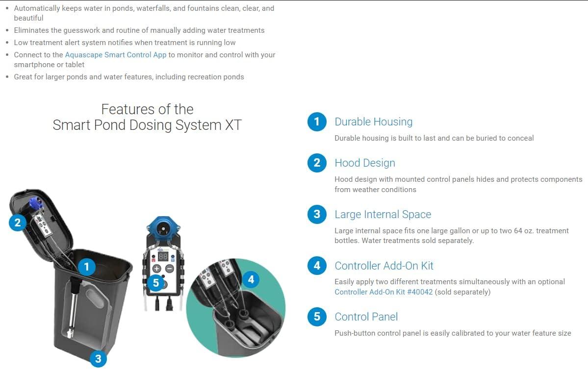 Aquascape Smart Pond Water Treatment Dosing System XT, 40040