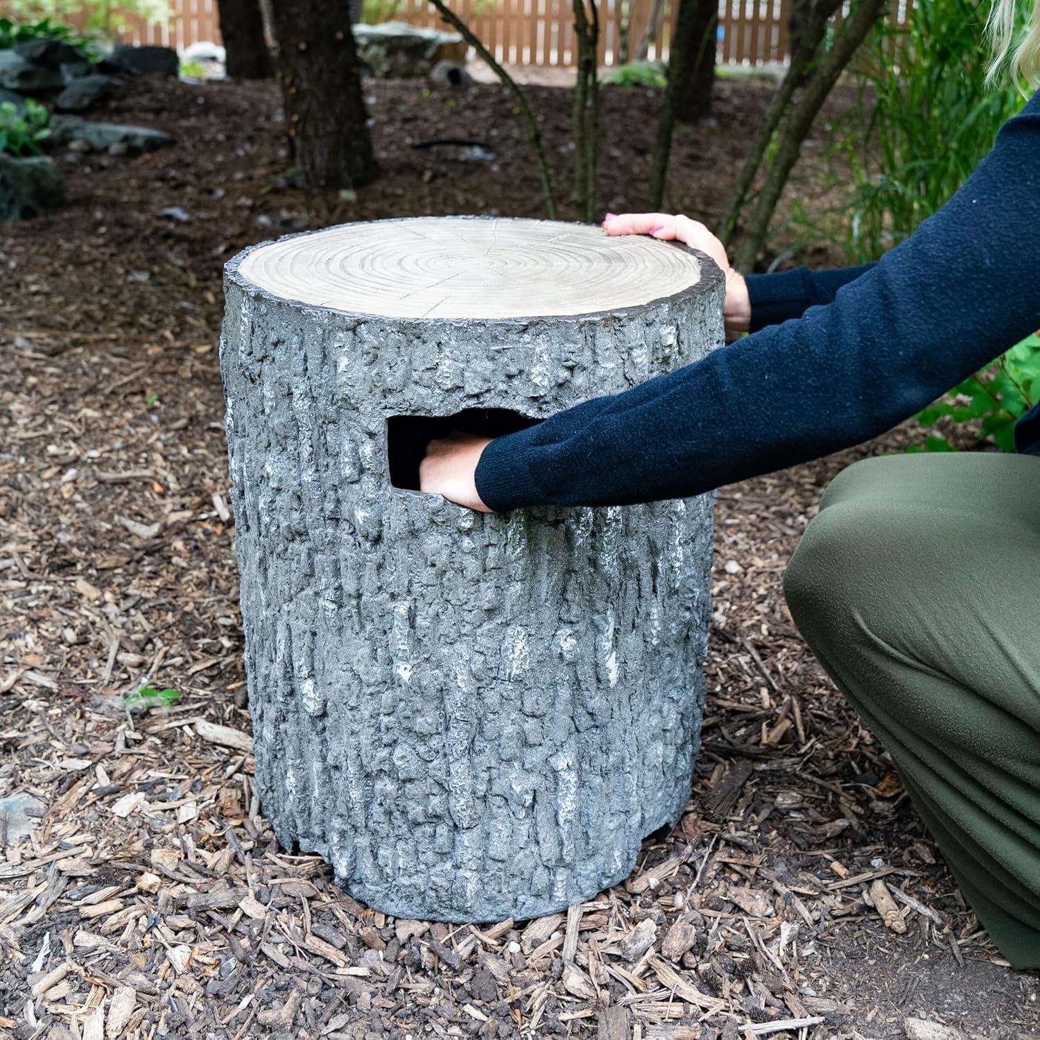 Aquascape Faux Wood Stump Propane Tank Cover, 78345