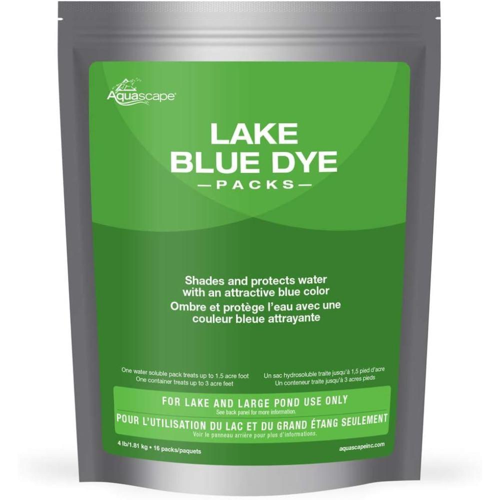 Aquascape Blue Water Dye for Lake and Large Pond, 4 Packs | 40021(16 Packs)