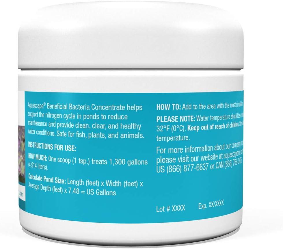Aquascape Dry Beneficial Bacteria for Pond and Water Features, 4.4-Ounce | 98925,White(0.28 lb)