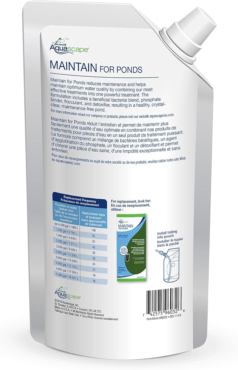 Aquascape MAINTAIN Automatic Dosing System Water Treatment for Pond, 32 oz/946 ml | 96032(Water Treatment)