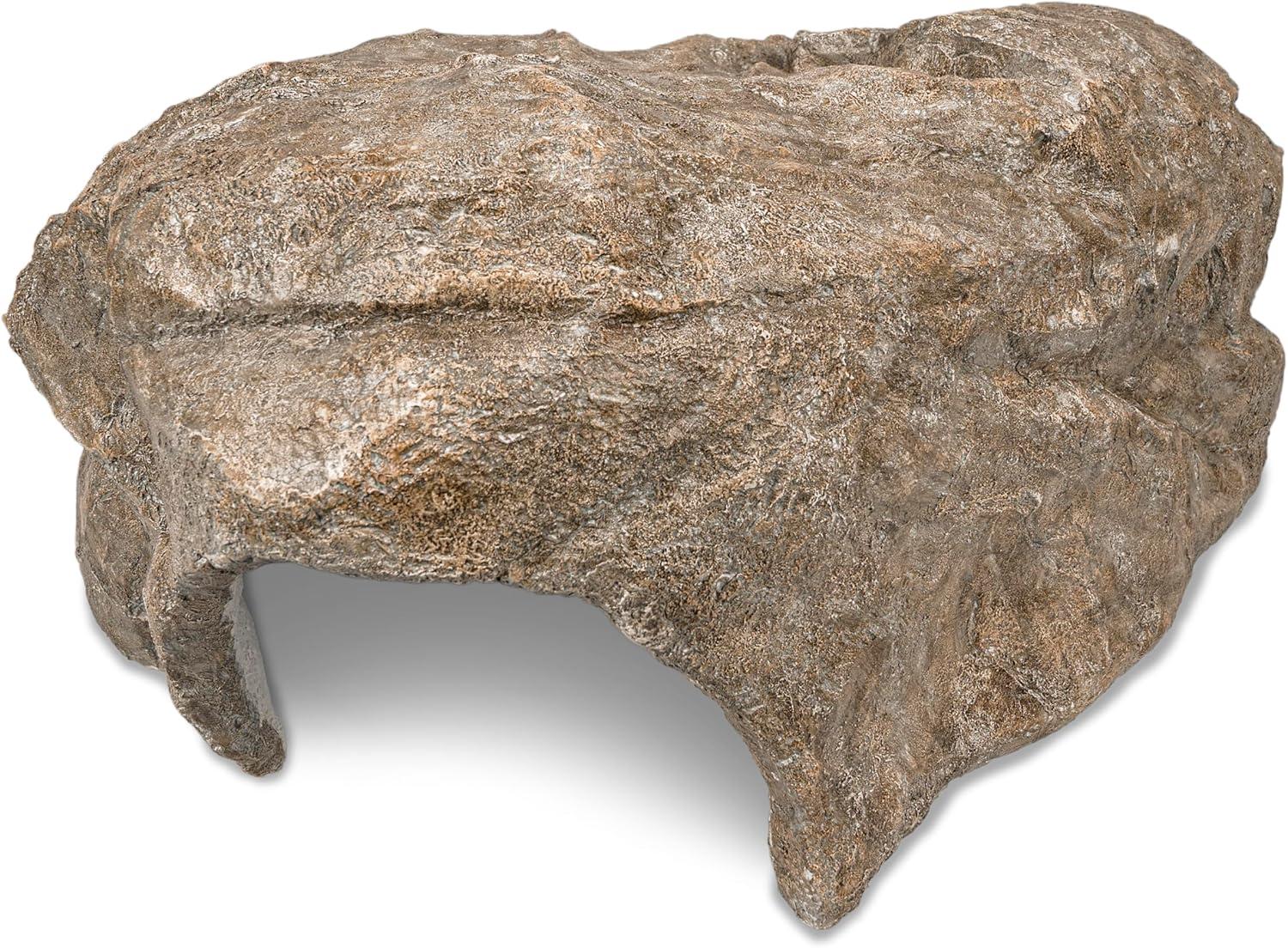 Aquascape Faux Log Fish Cave for Pond, Koi Predator Control | 78324(Rock)