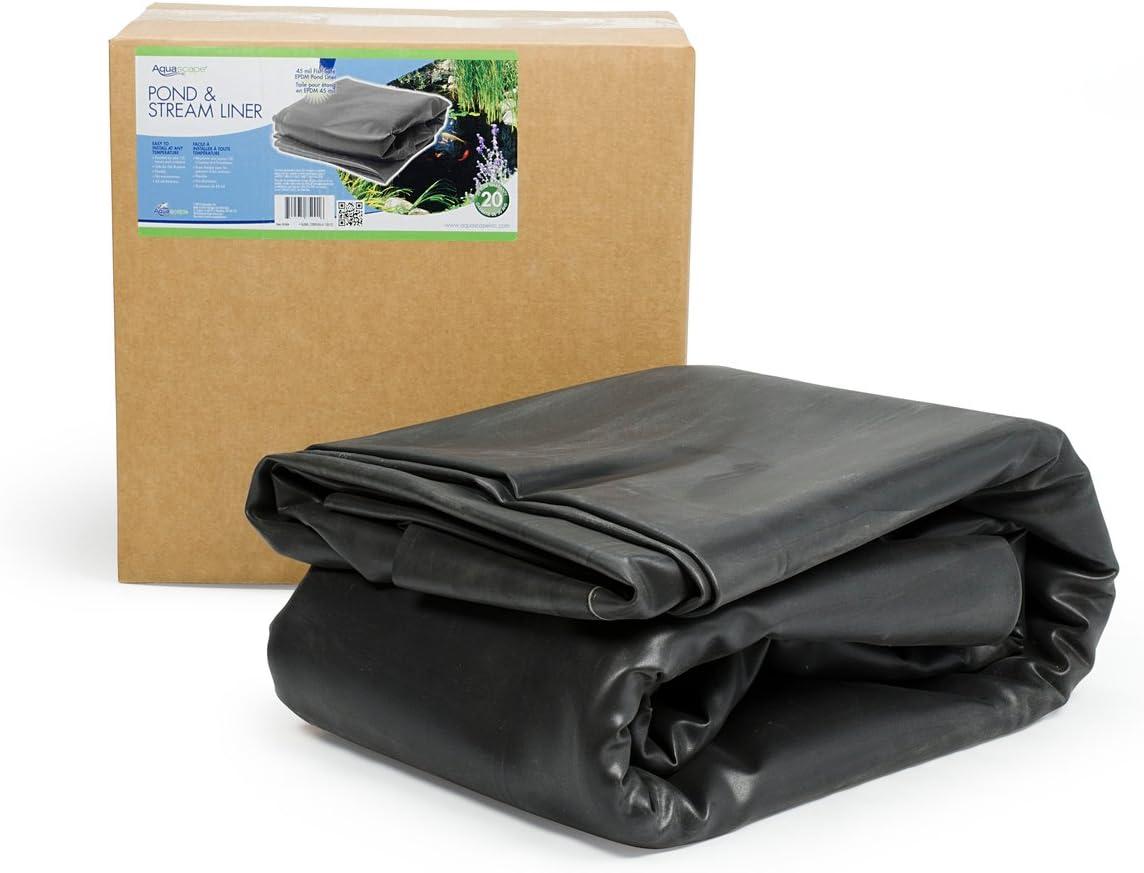 Aquascape PRO Grade EPDM Boxed 45 Mil Liner for Pond, Waterfall, and Water Features, 10 x 12 Feet, 85000(Black)