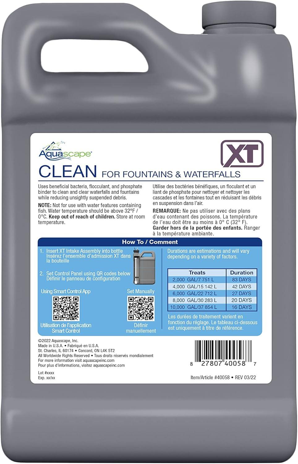 Aquascape Clean Water Treatment for Smart Fountain Dosing System XT, 64 oz. / 1.89L, 40058(64 oz)
