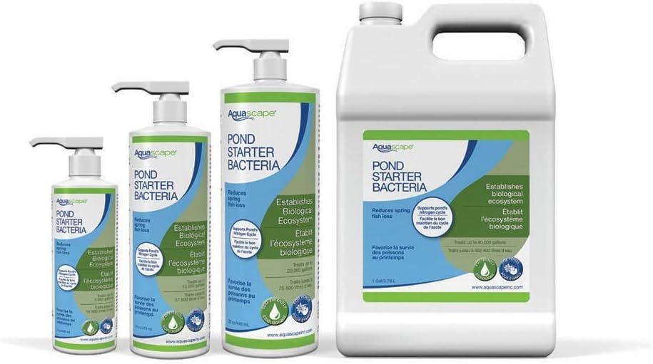 Aquascape 96013 Pond Starter Bacteria Treatment Liquid 250 ml/8.5 oz for Water Feature Ecosystem, Small(1-Gallon)