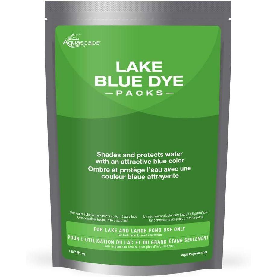 Aquascape Blue Water Dye for Lake and Large Pond, 4 Packs | 40021(2 Packs)