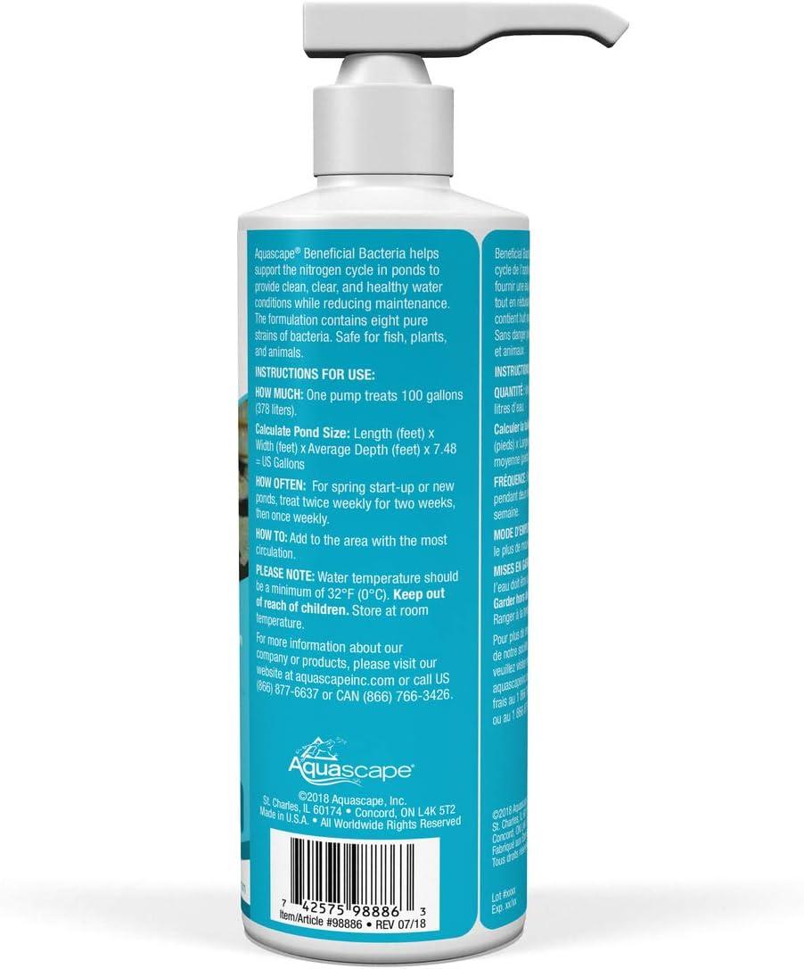 Aquascape – Beneficial Bacteria for Ponds – 8.45 oz Liquid(236-ml / 8-oz)