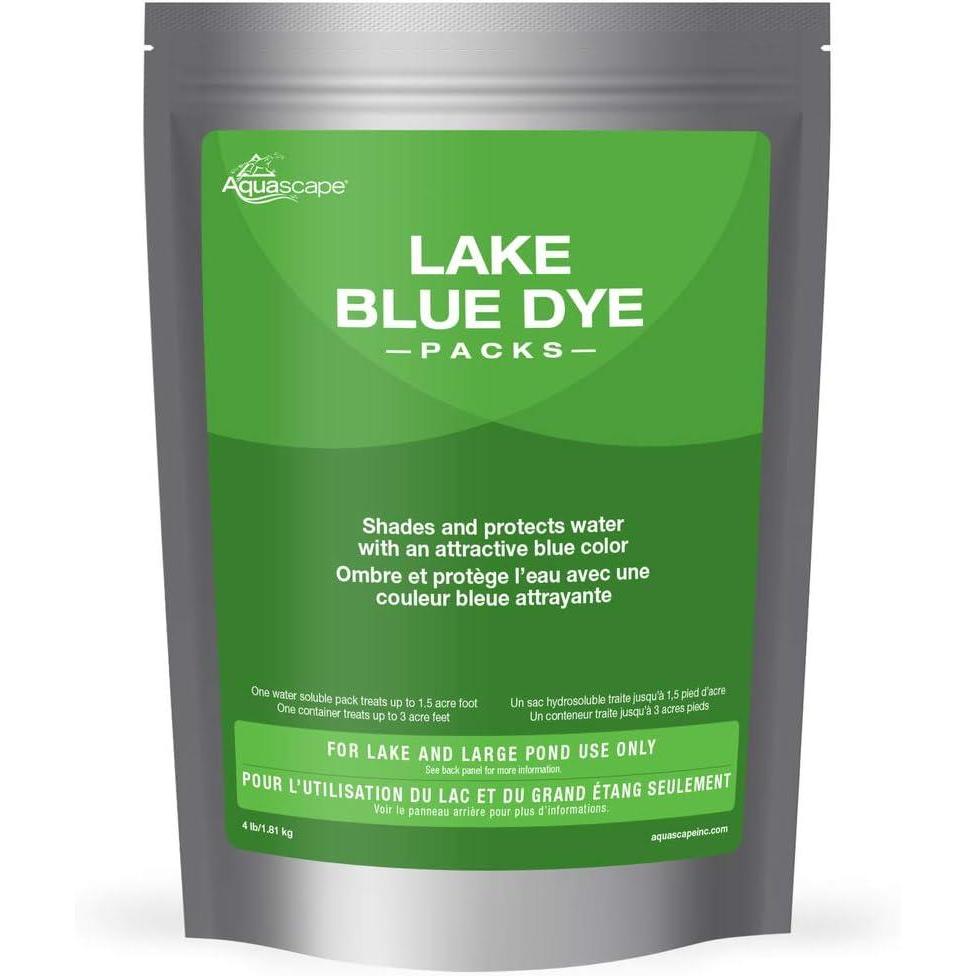 Aquascape Blue Water Dye for Lake and Large Pond, 4 Packs | 40021(4 Packs)