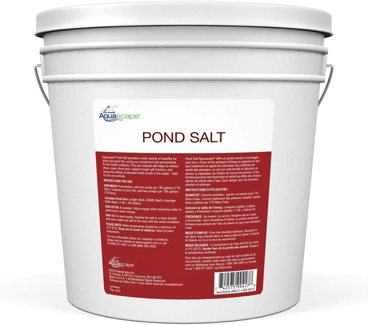 Aquascape 40003 Pond Salt Treatment for Pond and Garden Water Features, 40-Pound Bulk(9 lb)