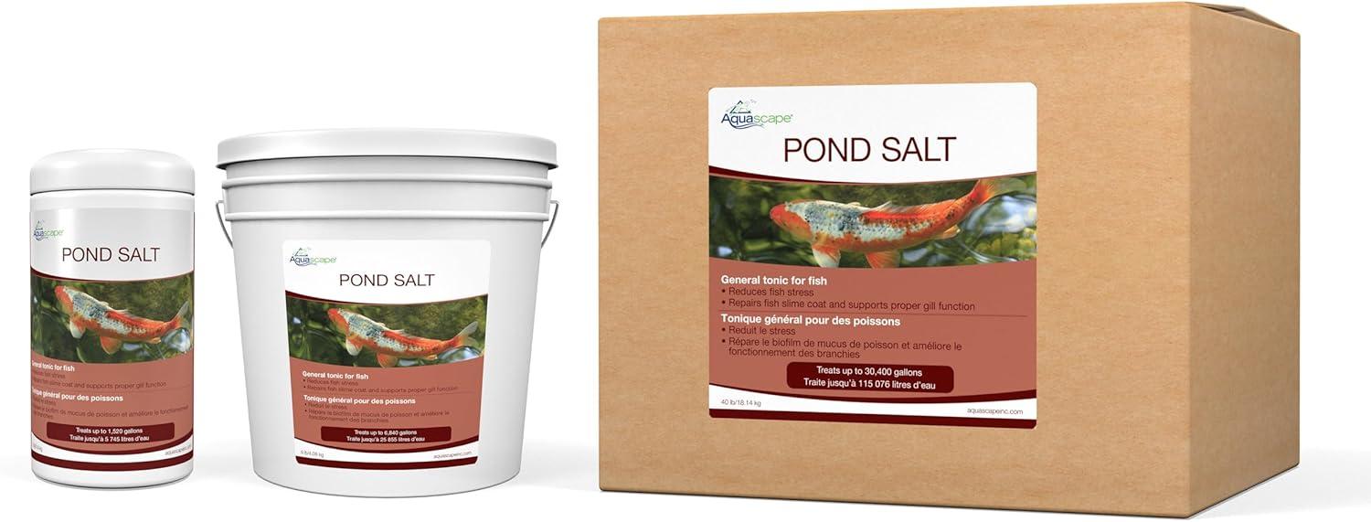 Aquascape 40003 Pond Salt Treatment for Pond and Garden Water Features, 40-Pound Bulk(9 lb)