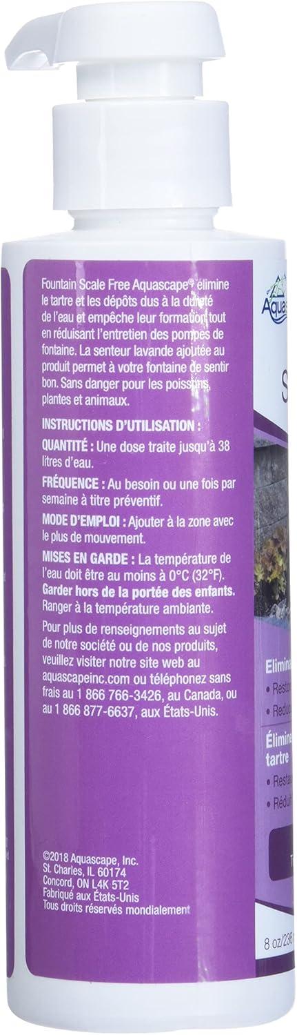 Aquascape 98907 Fountain Scale Free Treatment 250 ml/8.5 oz for Water Feature and Garden