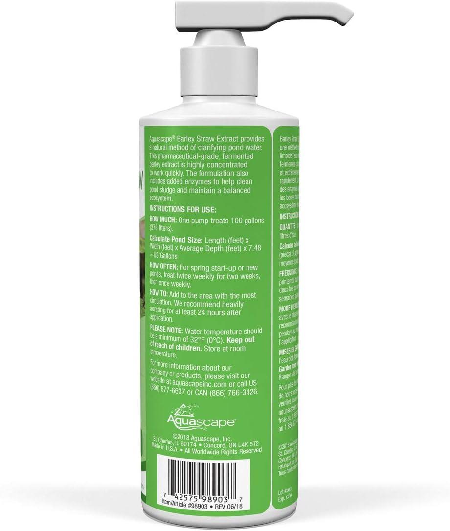 EcoBarley Liquid Extract by Aquascape 8.45 oz (treats up to 5,000 gal – 98903
