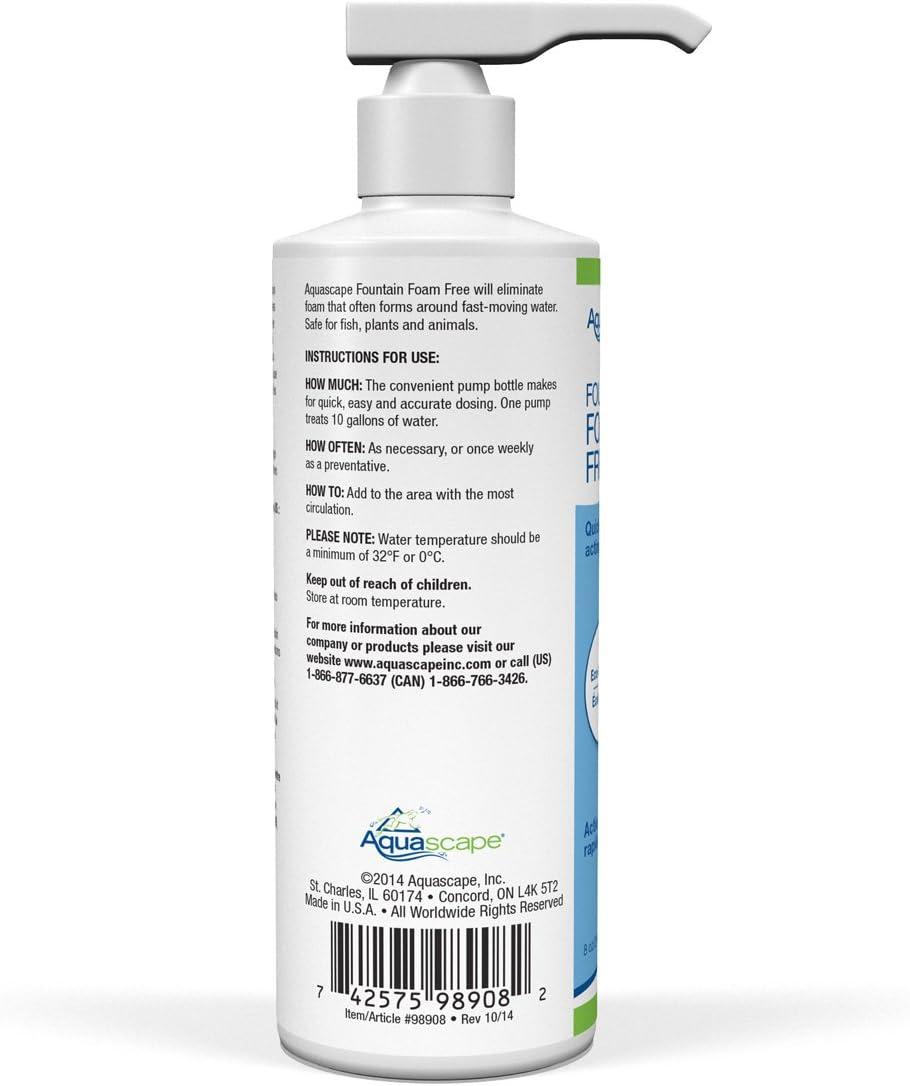 Aquascape 98908 Fountain Foam Free Water Treatment, 8-Ounce