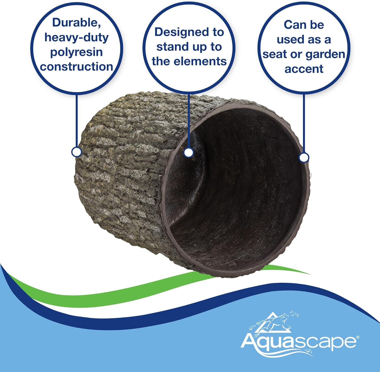Aquascape Faux Oak Stump Cover for Yard, Landscape, and Garden | 78259(Cover)