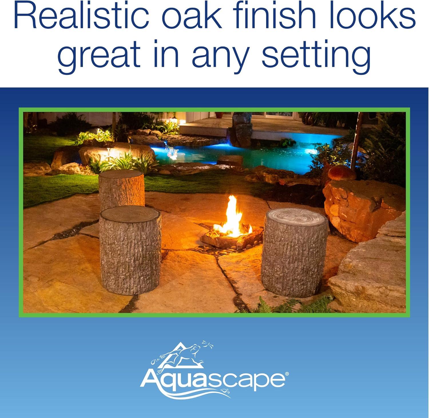 Aquascape Faux Oak Stump Cover for Yard, Landscape, and Garden | 78259(Cover)