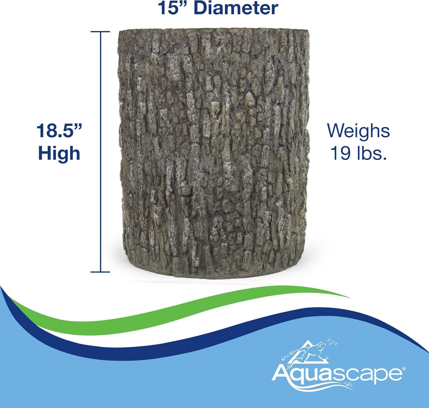 Aquascape Faux Oak Stump Cover for Yard, Landscape, and Garden | 78259(Cover)