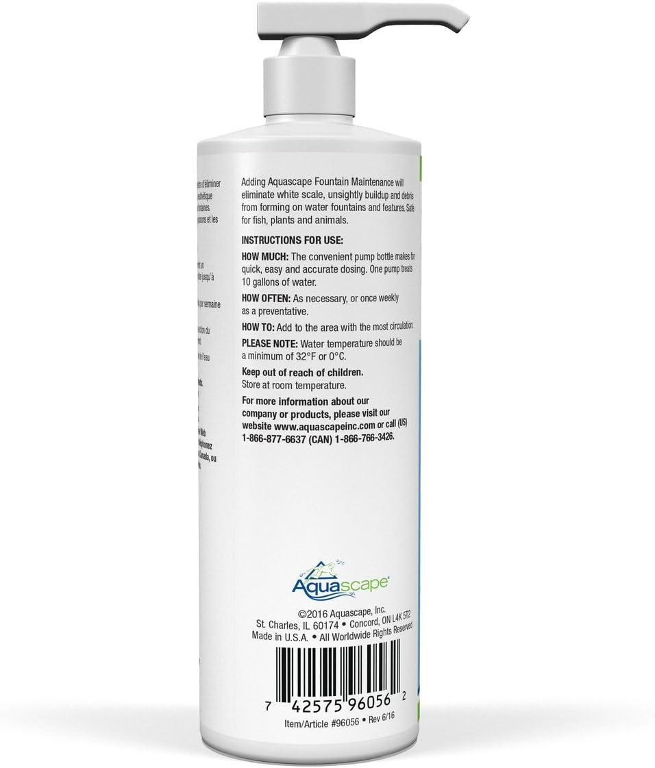 Aquascape Fountain Maintenance Water Feature Treatment, Liquid, 16-oz | 96056(16-ounces)