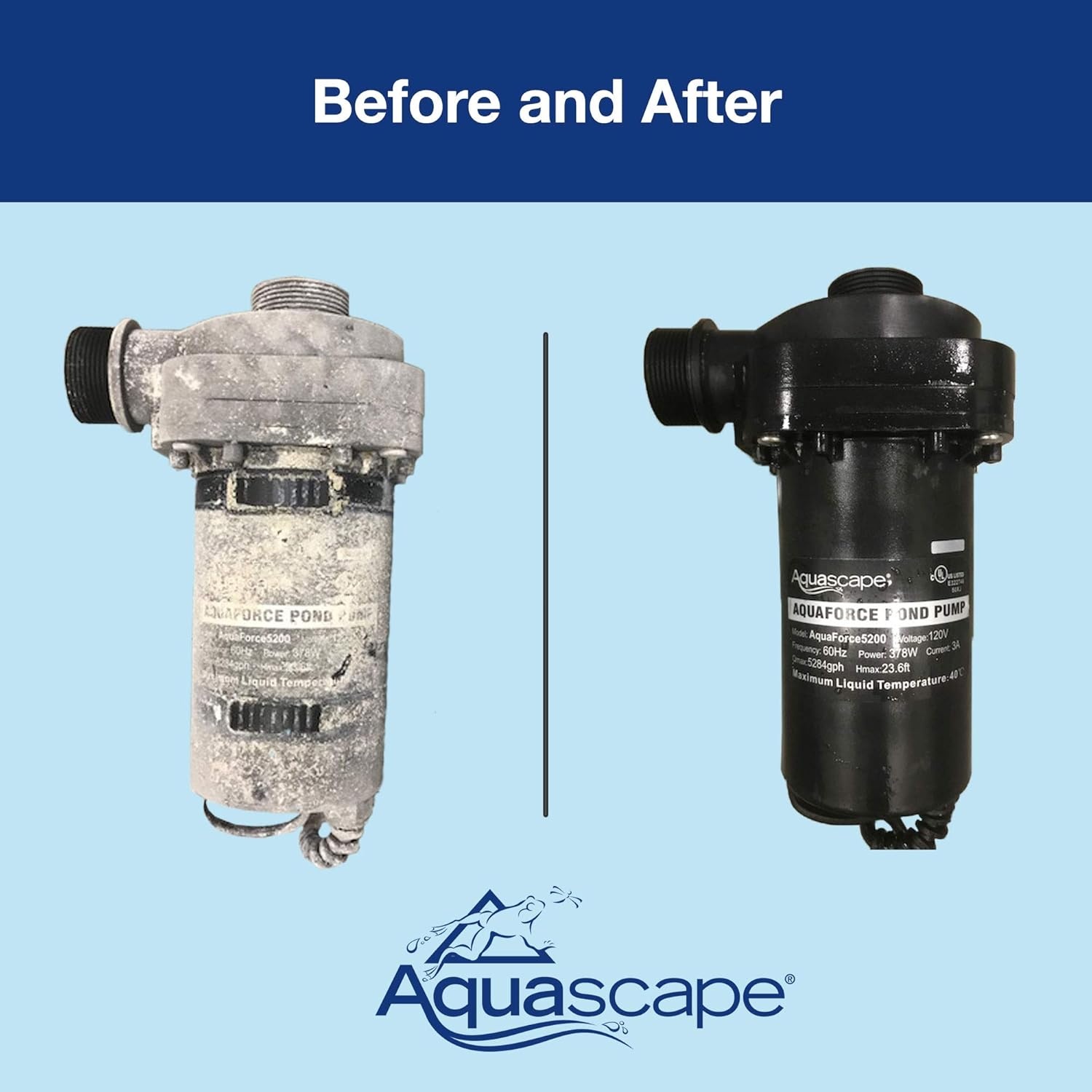 Aquascape Pond and Waterfall Pump Cleaner Maintenance Solution, 8 Ounce | 91143