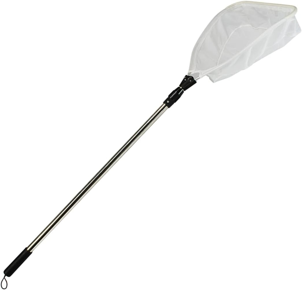 Aquascape Heavy-Duty Pond Skimmer Net with Extendable Handle, Durable Fine Mesh for Debris Removal, 36 to 69-Inch Adjustable Length, 98562