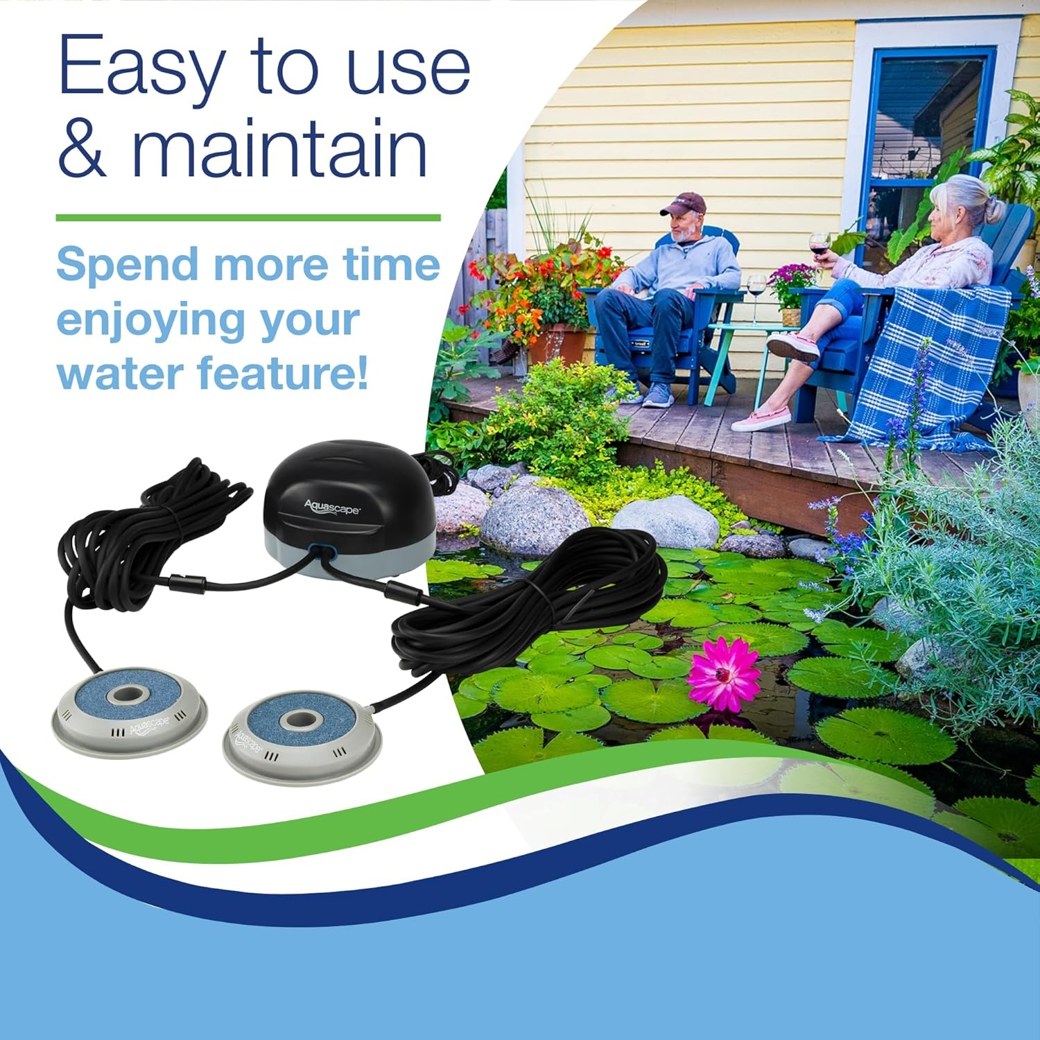 Aquascape 75001 Pond Air 4 (Quadruple Outlet Aeration Kit)(2-Outlet)