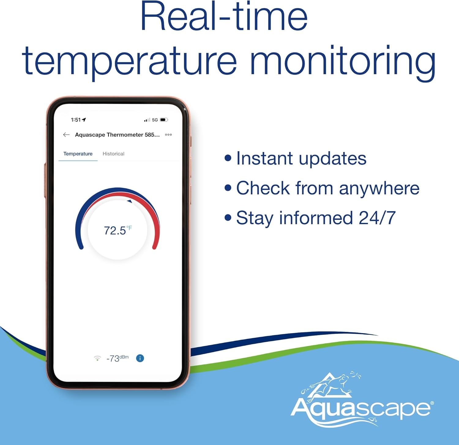 Aquascape Smart Pond Thermometer with Transformer | 74013(Thermometer Only)