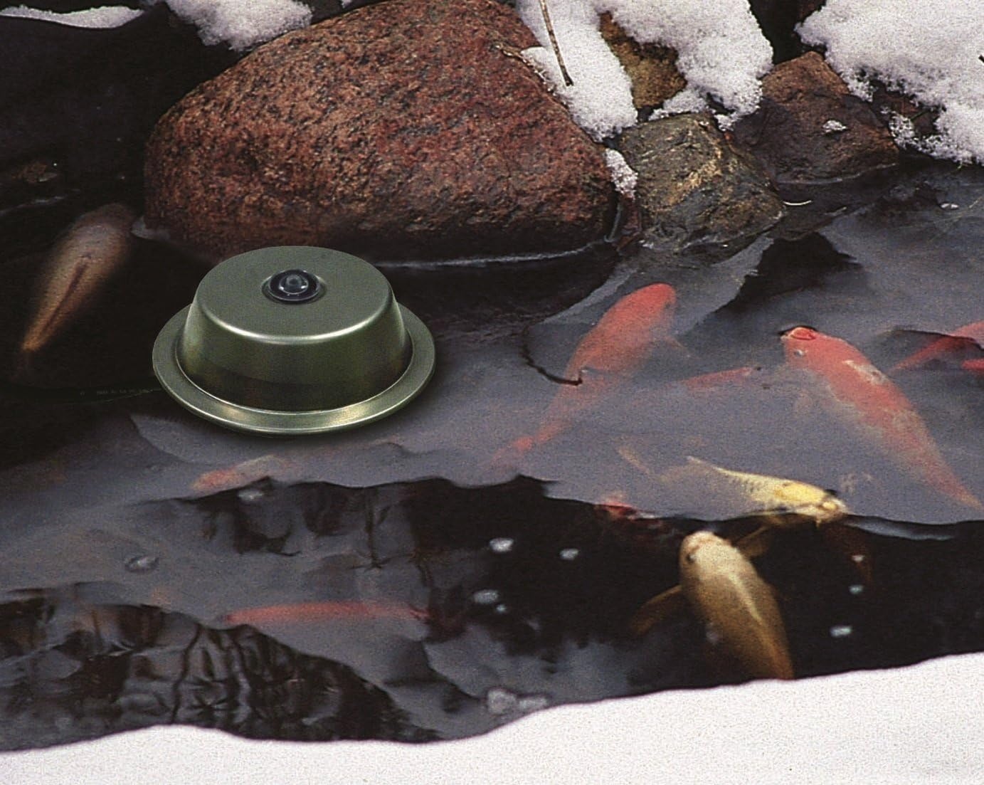 Aquascape Pond Heater Winter De-icer for Pond Water Feature Garden, 300 Watt 22′ cord, 39000(Heater)