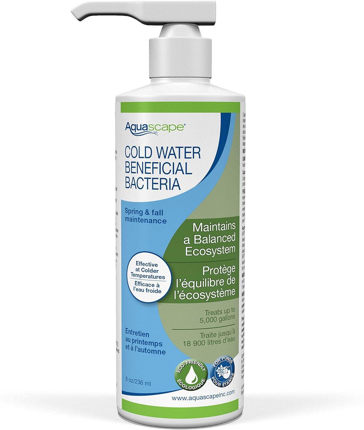 Aquascape Cold Water Beneficial Bacteria for Pond and Water Features 16 oz. / 473ml, 98893(8 fl oz)