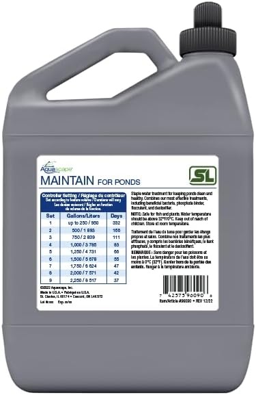 Aquascape Clear Pond Water Treatment for Dosing System SL, 96091(MAINTAIN)