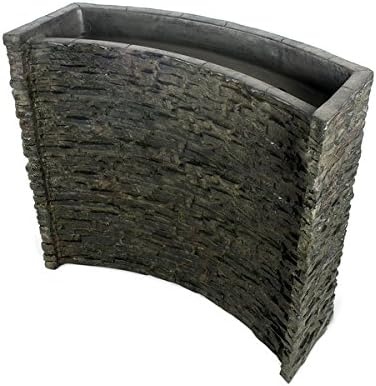 Aquascape Stacked Slate Spillway Wall Landscape Fountain Kit with Aquabasin and Ultra Pump, 32-inch | 78269(Fountain Wall / 32-inch)