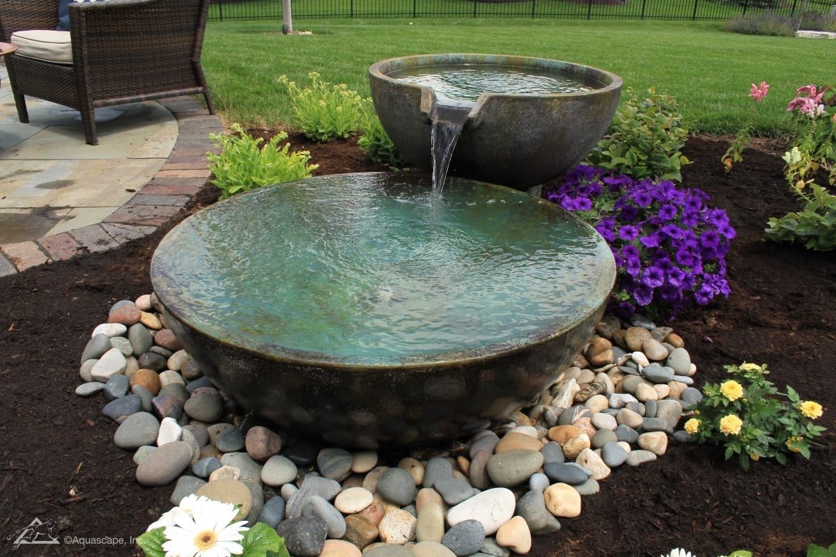 Aquascape Spillway Bowl and Basin Landscape and Garden Fountain Kit | 58087(Complete Kit)