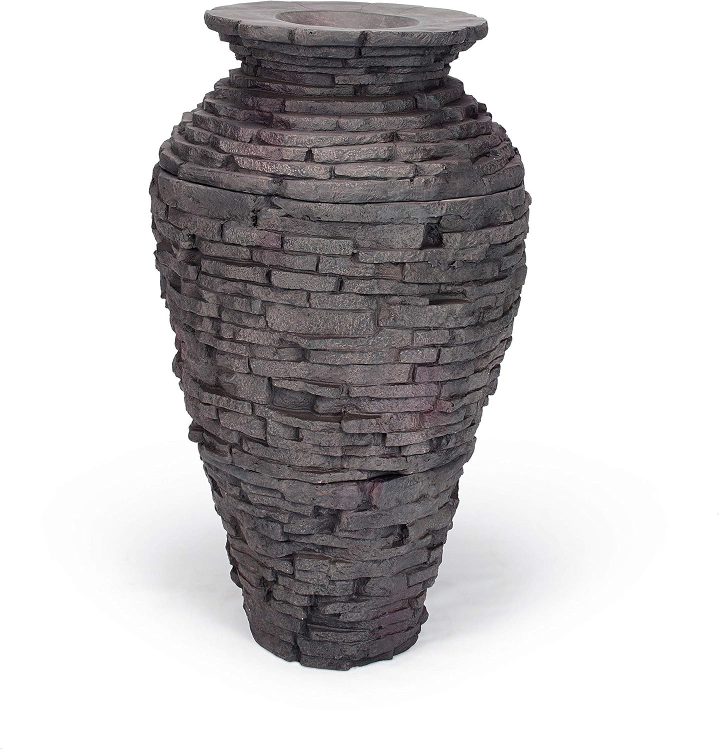 Aquascape 78221 Fire Fountain Stacked Slate Urn Add-On Kit(Urn & Install Kit)