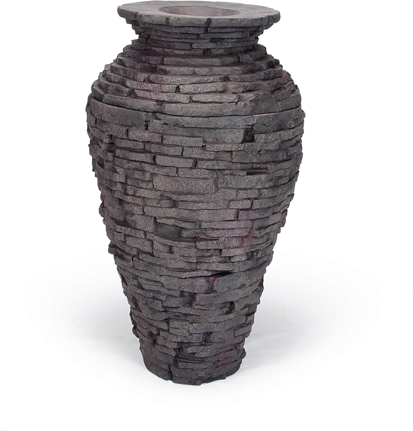 Aquascape 78221 Fire Fountain Stacked Slate Urn Add-On Kit(Urn & Install Kit)