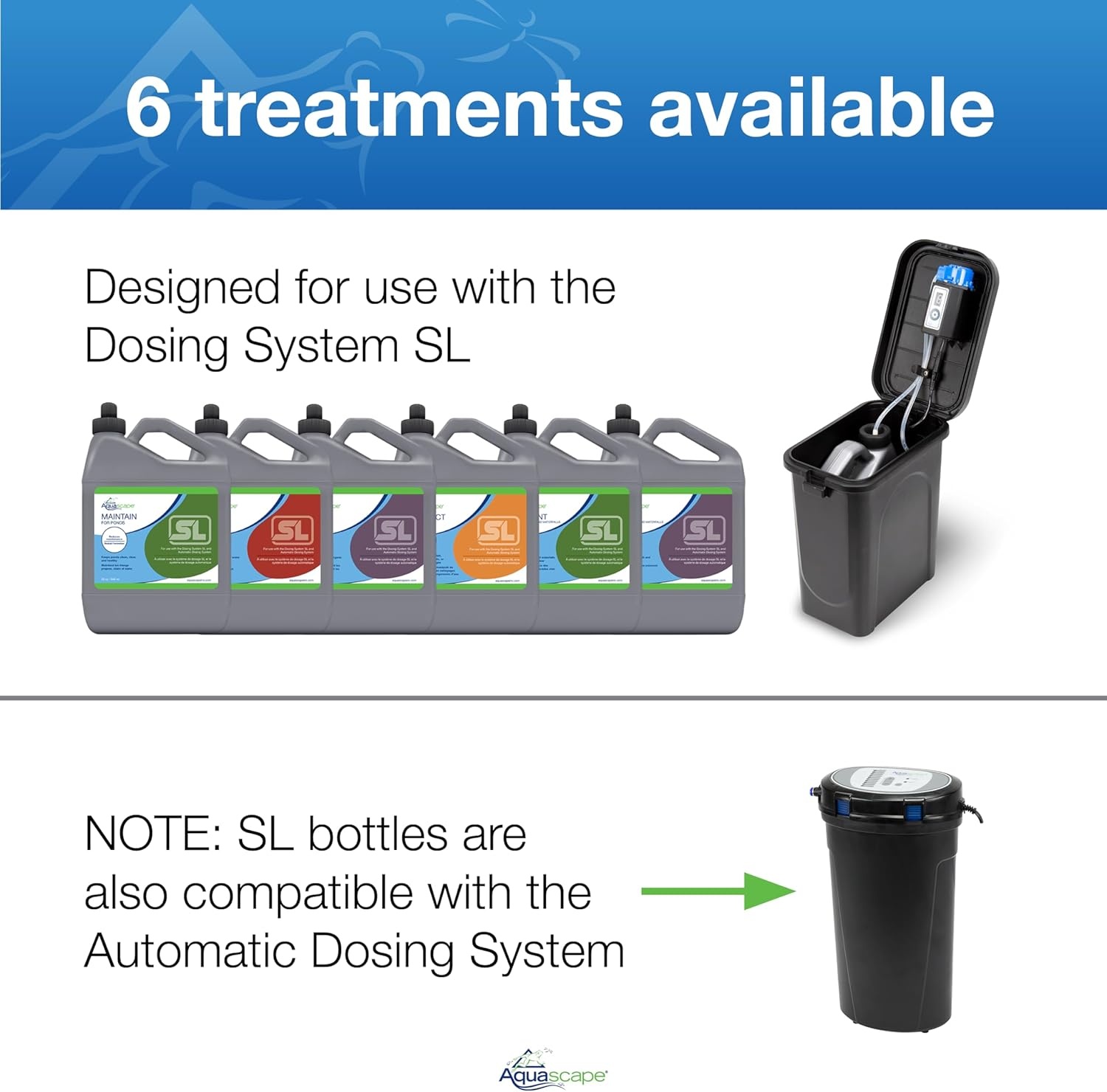 Aquascape Clear Pond Water Treatment for Dosing System SL, 96091(CLEAN)