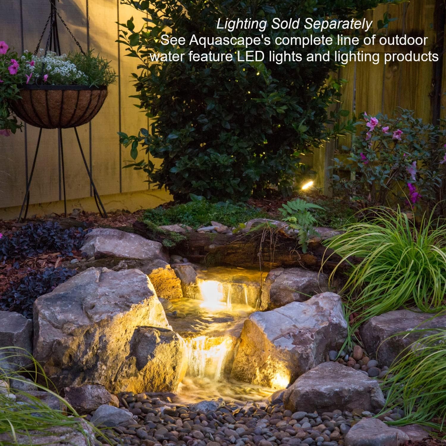 Aquascape Backyard Waterfall Fountain Kit for Landscape and Garden | 83013 Black(Fountain Kit)