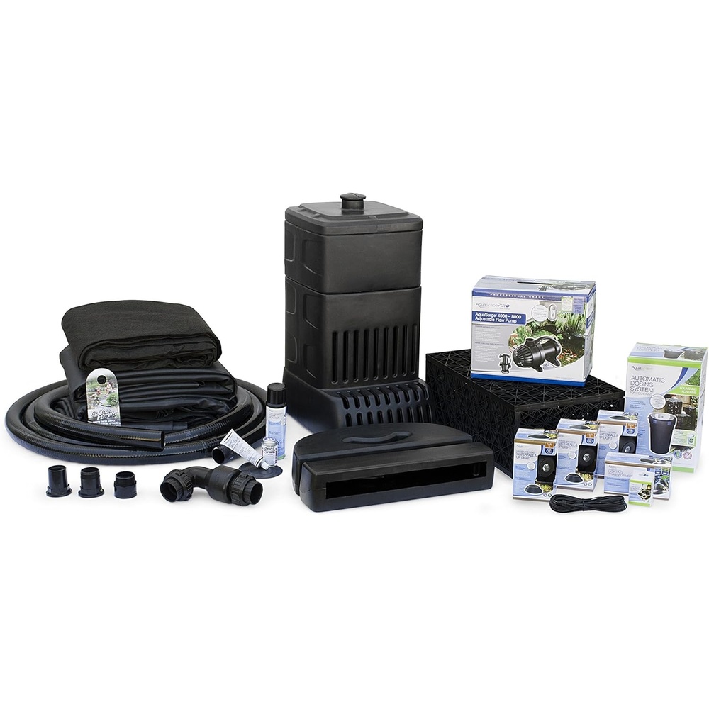 Aquascape Complete Waterfall Kit with 26 Feet Stream | Large | AquaSurgePRO 4000-8000 Pump
