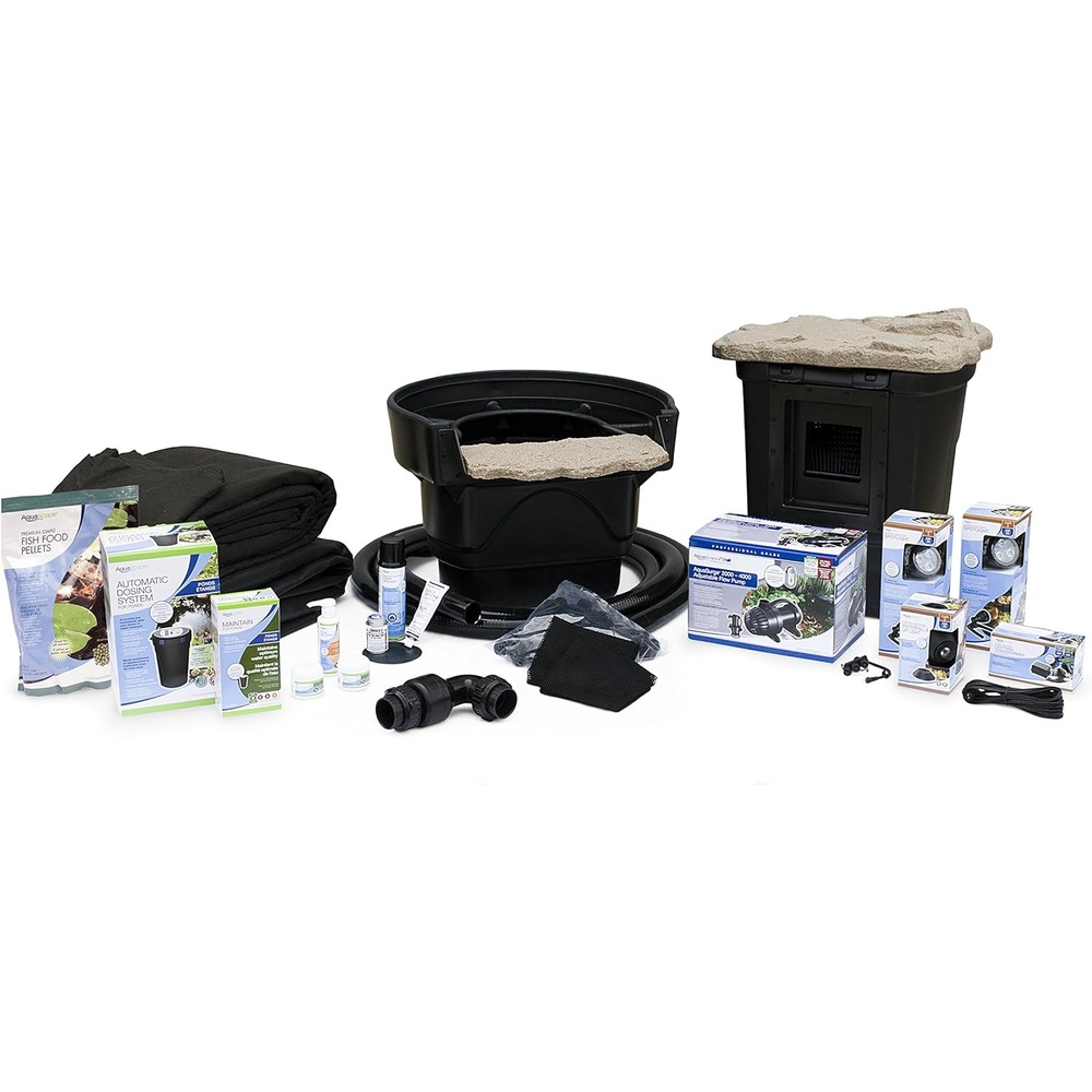 Aquascape Complete Pond Kit 11 Feet x 16 Feet | Medium | AquaSurgePRO 2000-4000 Pump
