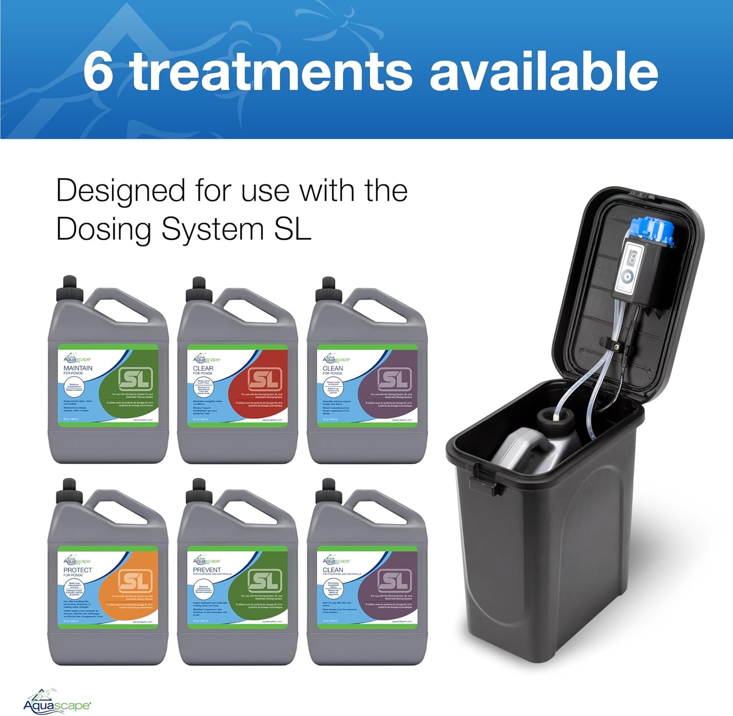Aquascape Clear Pond Water Treatment for Dosing System SL, 96091(PROTECT)
