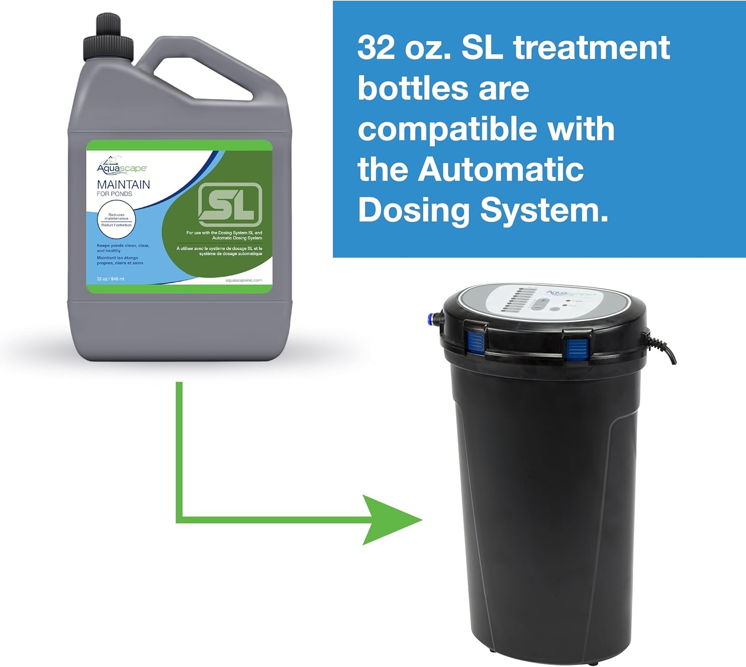 Aquascape Clear Pond Water Treatment for Dosing System SL, 96091(PROTECT)