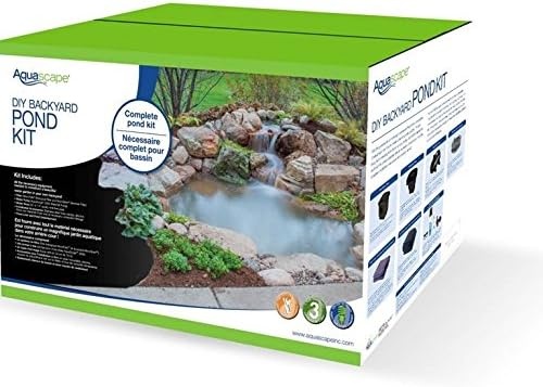 Aquascape DIY Backyard Pond Kit, 6-feet x 4-feet | 99763, Black(4′ x 6’/250 gallon)