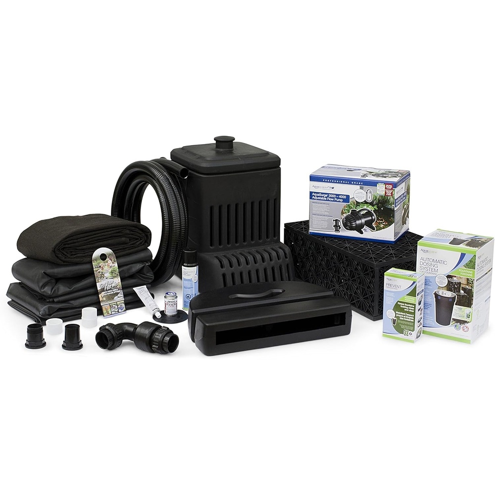 Aquascape Complete Waterfall Kit with 6 Feet Stream | AquaSurgePRO 2000-4000 Water Pump