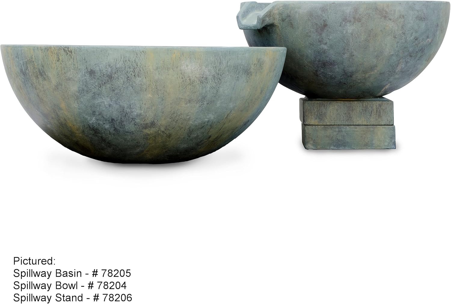 Aquascape Spillway Bowl and Basin Landscape and Garden Fountain Kit | 58087(Stand 2-pack)
