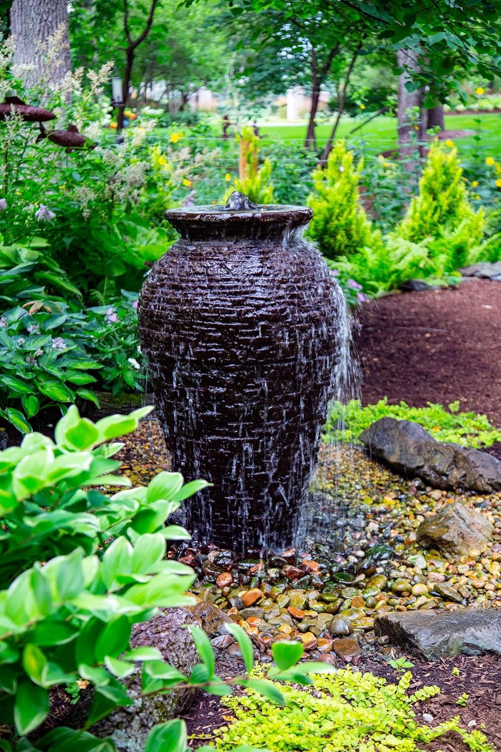 Aquascape 78221 Fire Fountain Stacked Slate Urn Add-On Kit(Urn Only)