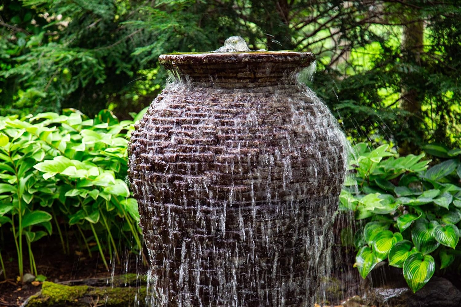 Aquascape 78221 Fire Fountain Stacked Slate Urn Add-On Kit(Urn Only)