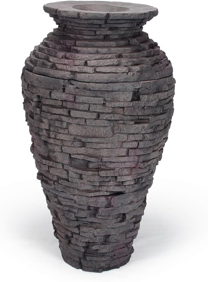 Aquascape 78221 Fire Fountain Stacked Slate Urn Add-On Kit(Urn Only)