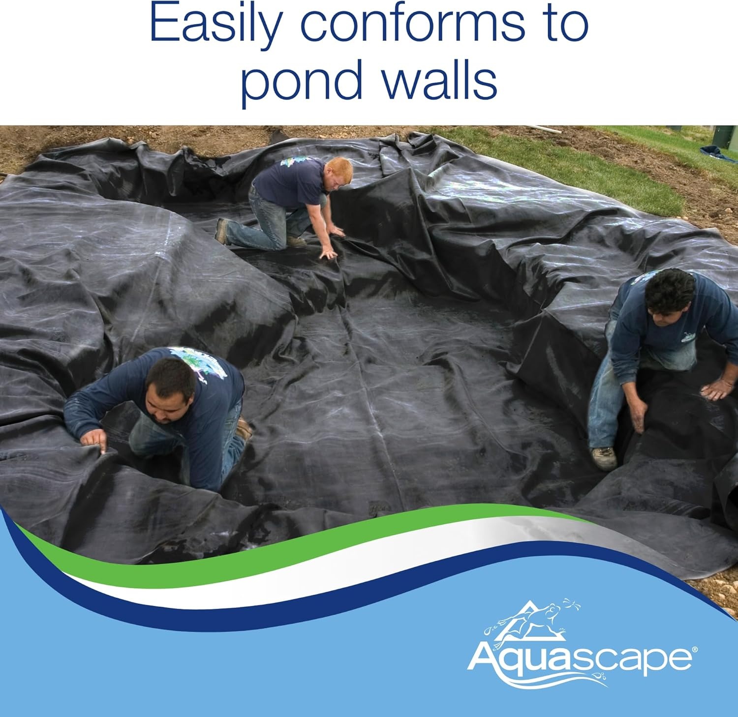 Aquascape PRO Grade EPDM Boxed 45 Mil Liner, Heavy-Duty Fish-Safe Liner for Ponds, Waterfalls, Fountains, and Water Gardens, Flexible and Durable, 15 x 15 Feet, 225 Sq. Ft(20-ft x 10-ft)
